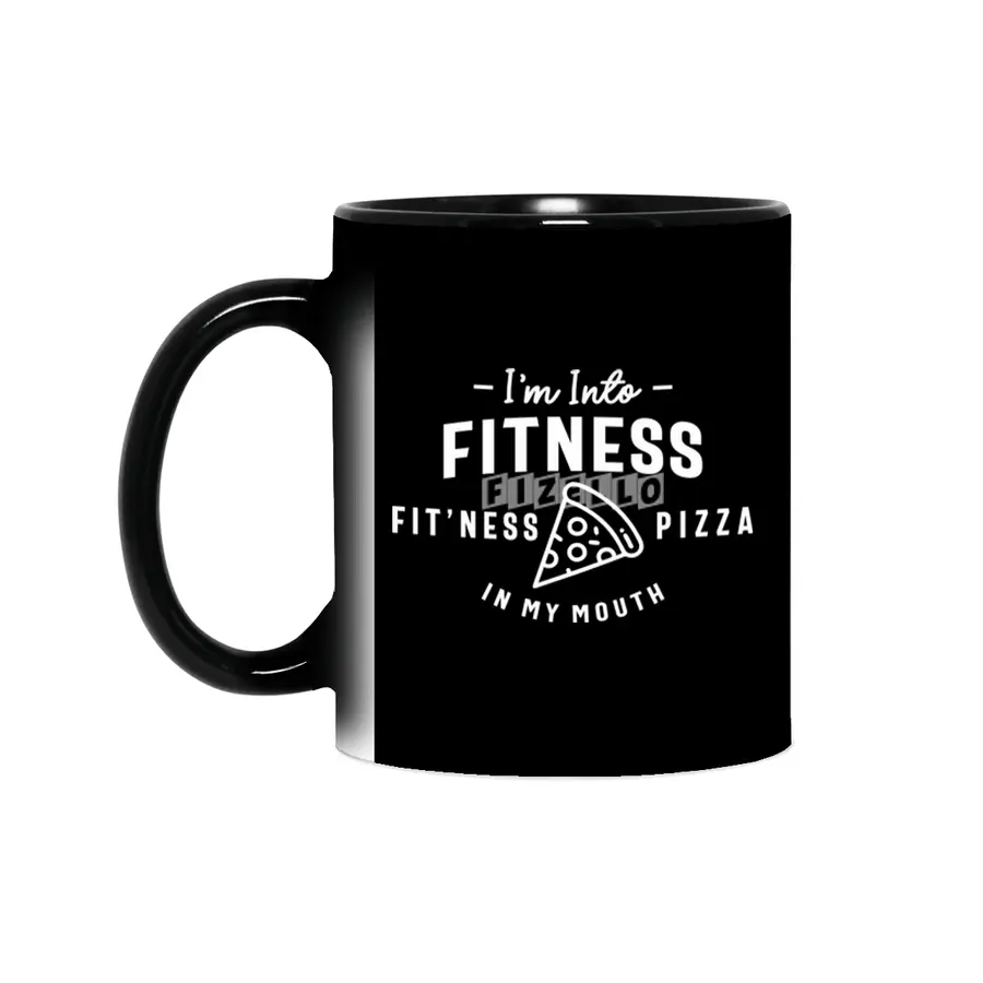 I'm Into Fitness Fit'ness Pizza In My Mouth Sihirli Kupa