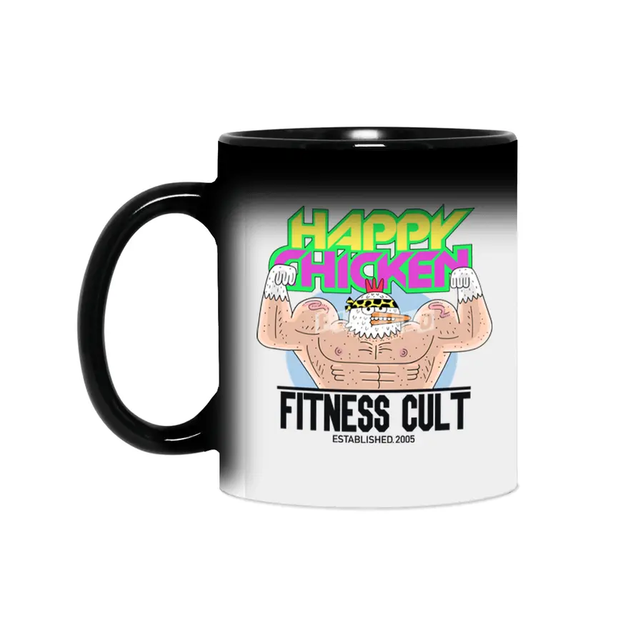Happy Chicken Fitness Cult Club Tee Sihirli Kupa