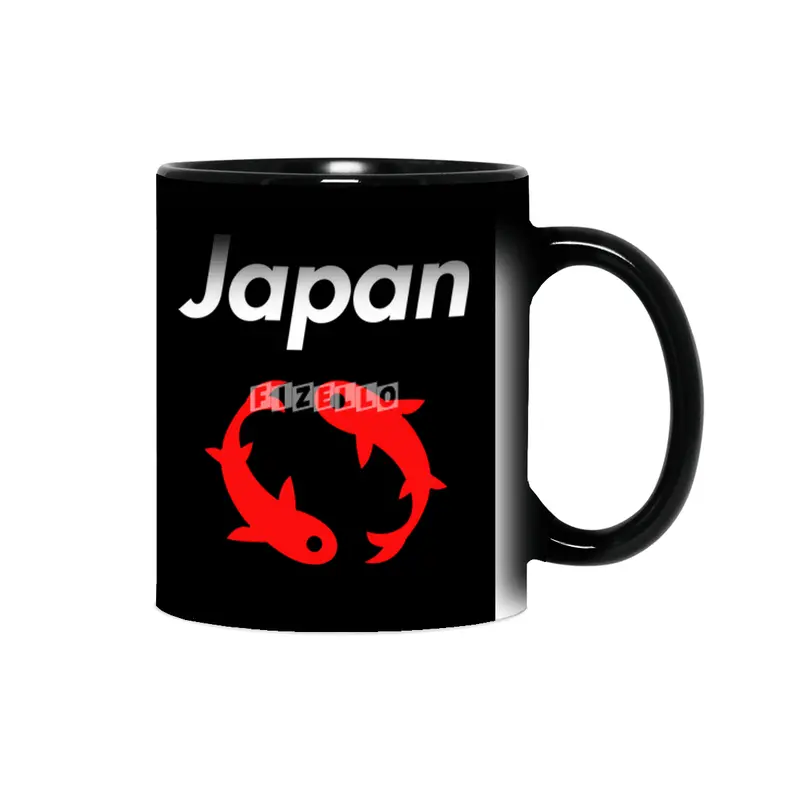 Japanese Iconic Koi for Dark Color Sihirli Kupa