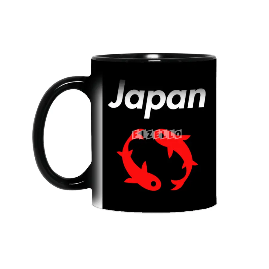 Japanese Iconic Koi for Dark Color Sihirli Kupa
