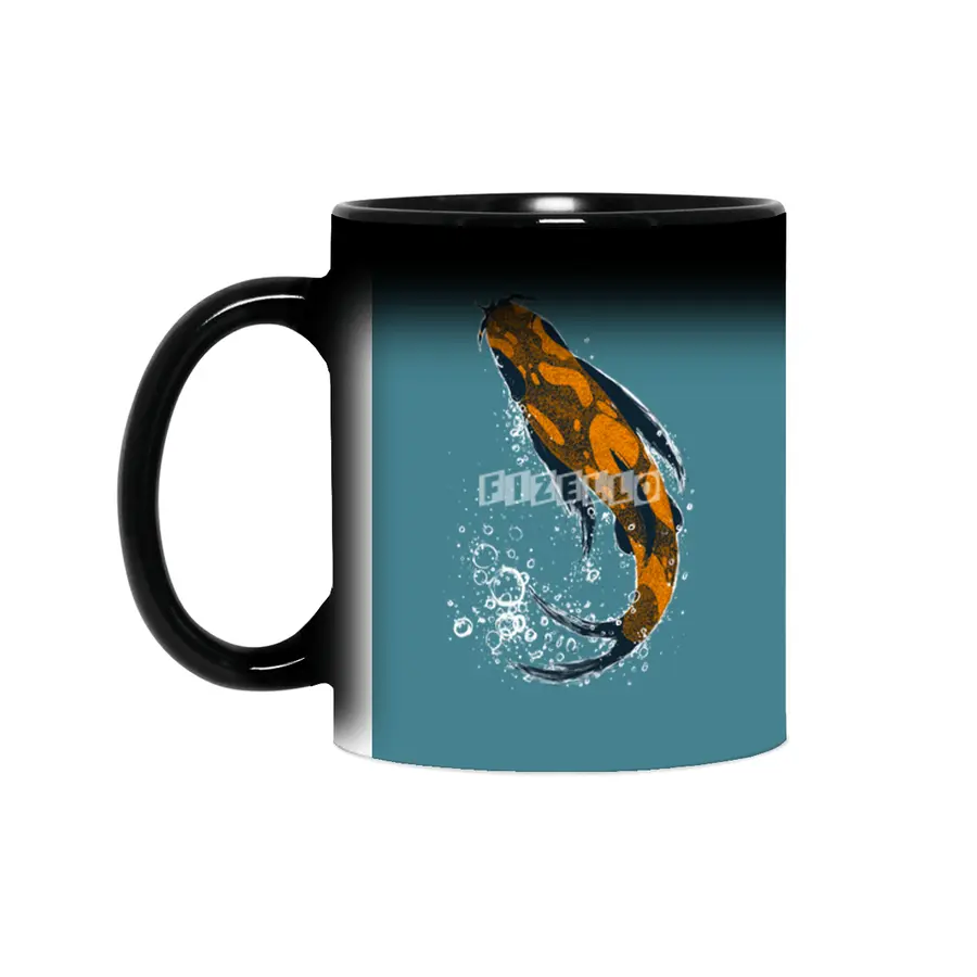Don’t Be Koi - Orange with bubbles Sihirli Kupa