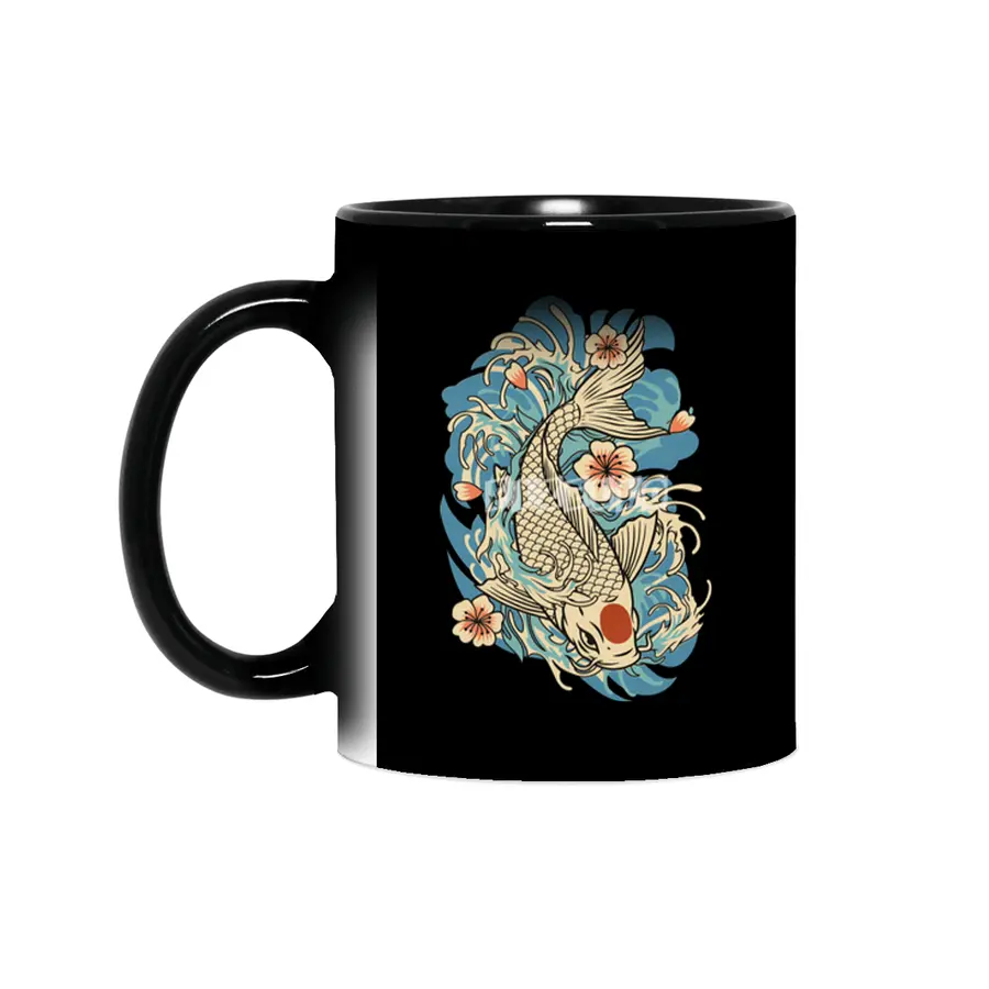 Japanese Koi Fish Sihirli Kupa