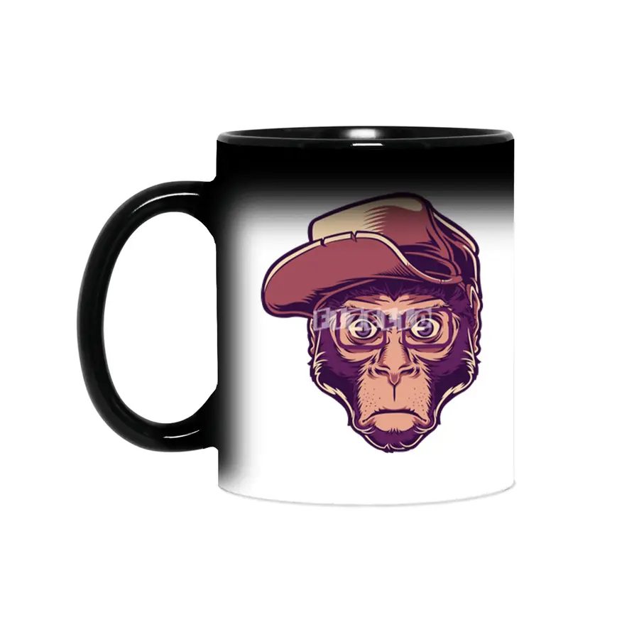 Skater Hipster Chimp Sihirli Kupa