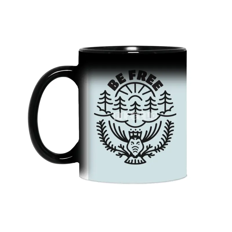 Be Free Nature Monoline Art Sihirli Kupa