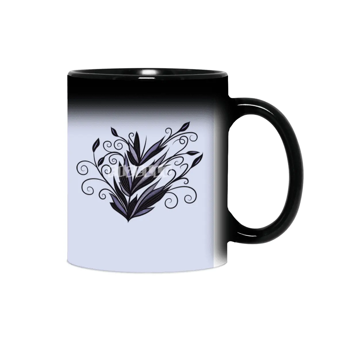 Gothic plant floral swirl and flourish nature lover Sihirli Kupa