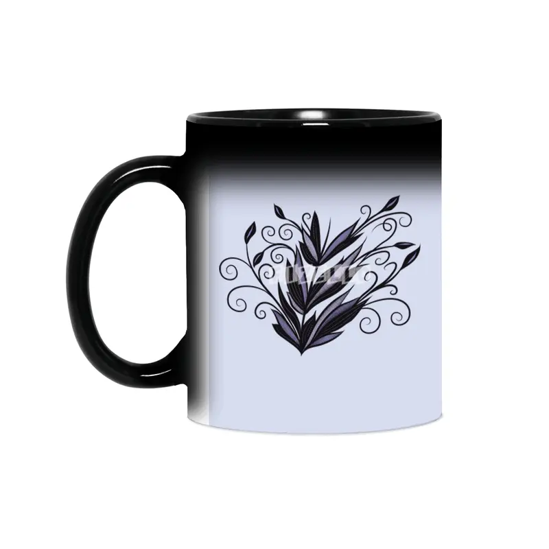 Gothic plant floral swirl and flourish nature lover Sihirli Kupa