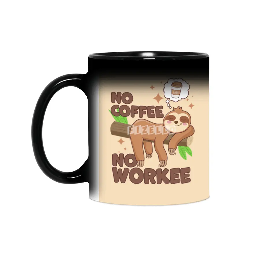 No Coffee No Workee Sihirli Kupa