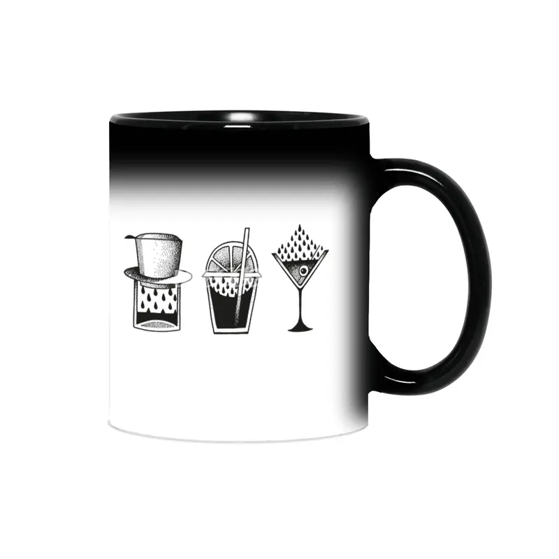 Morning coffee -Day fresh- Evening alco Sihirli Kupa