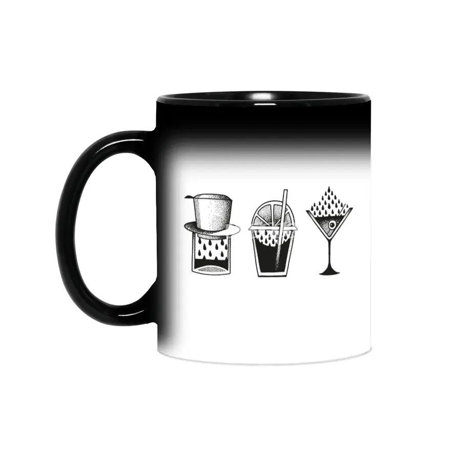Morning coffee -Day fresh- Evening alco Sihirli Kupa