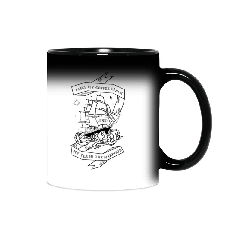 I like my Coffee Black and my Tea in the Harbour Sihirli Kupa