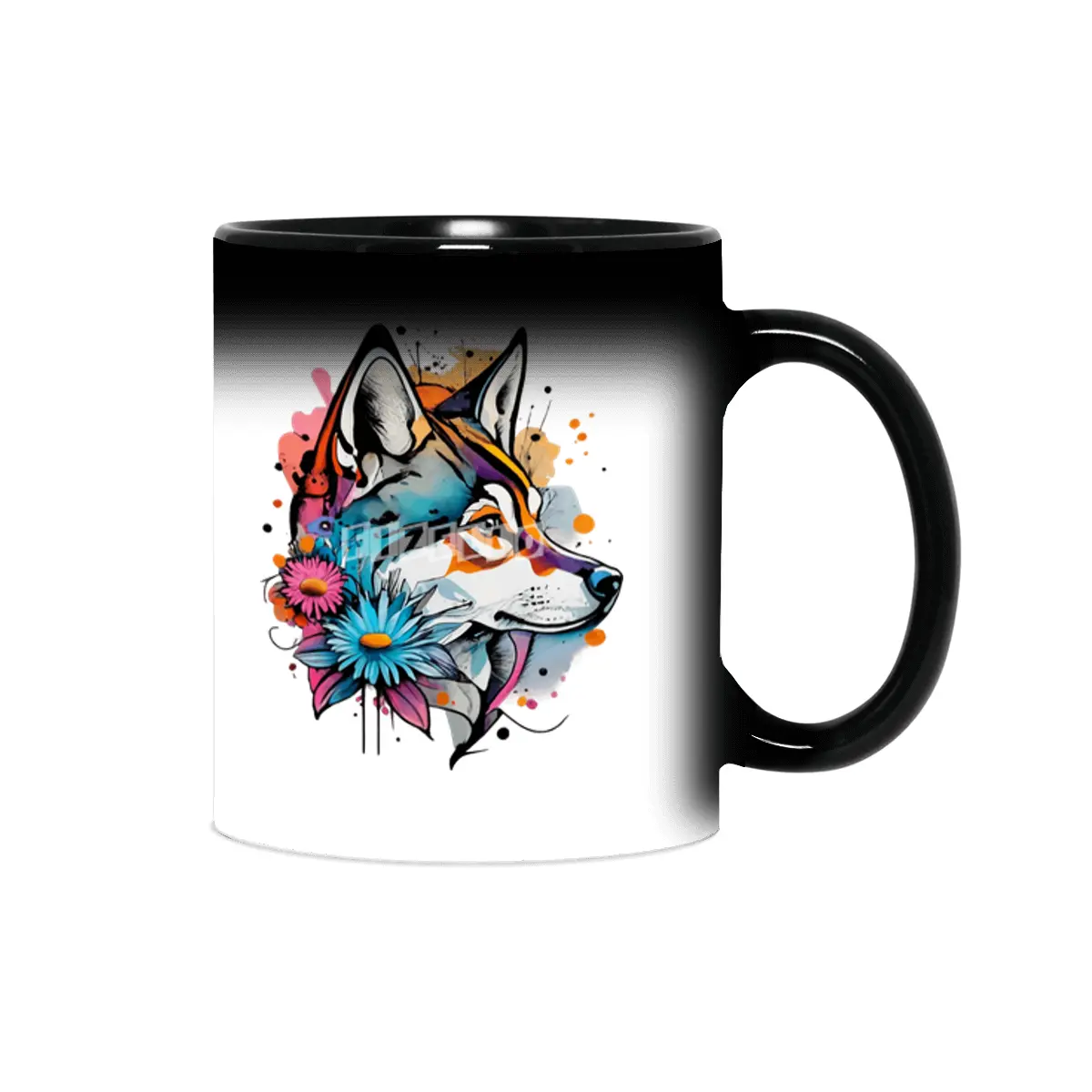 Charming Watercolor Dog Design for Dog Lovers Sihirli Kupa
