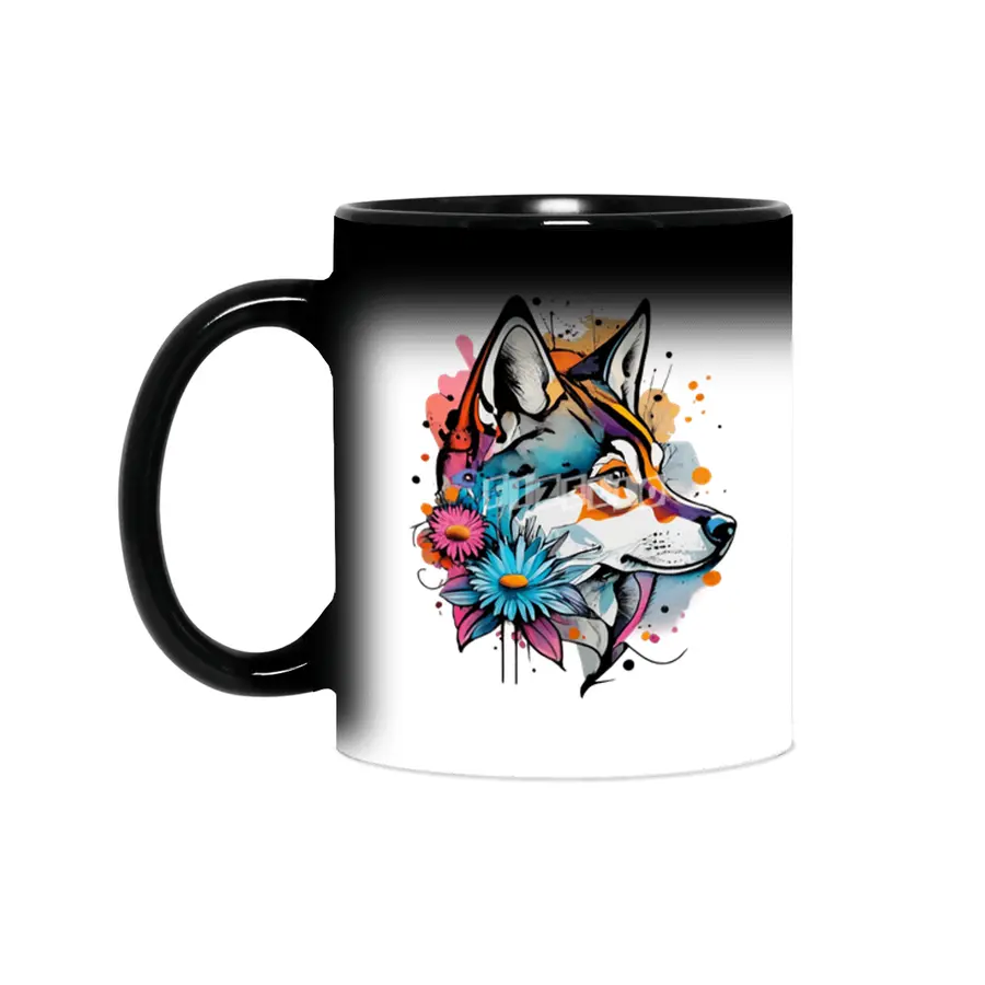 Charming Watercolor Dog Design for Dog Lovers Sihirli Kupa