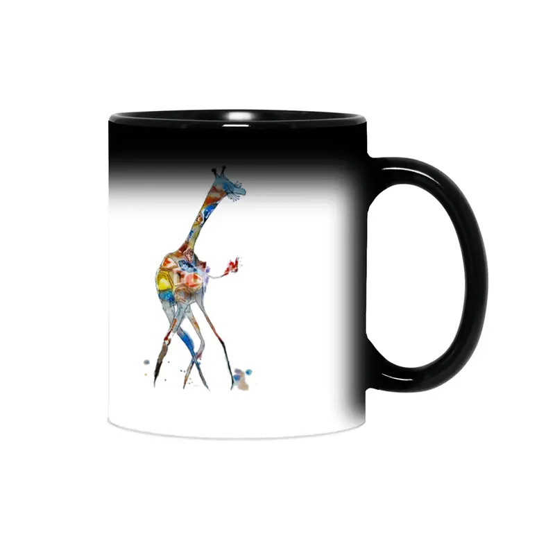 Dancing Giraffe watercolor illustration Sihirli Kupa
