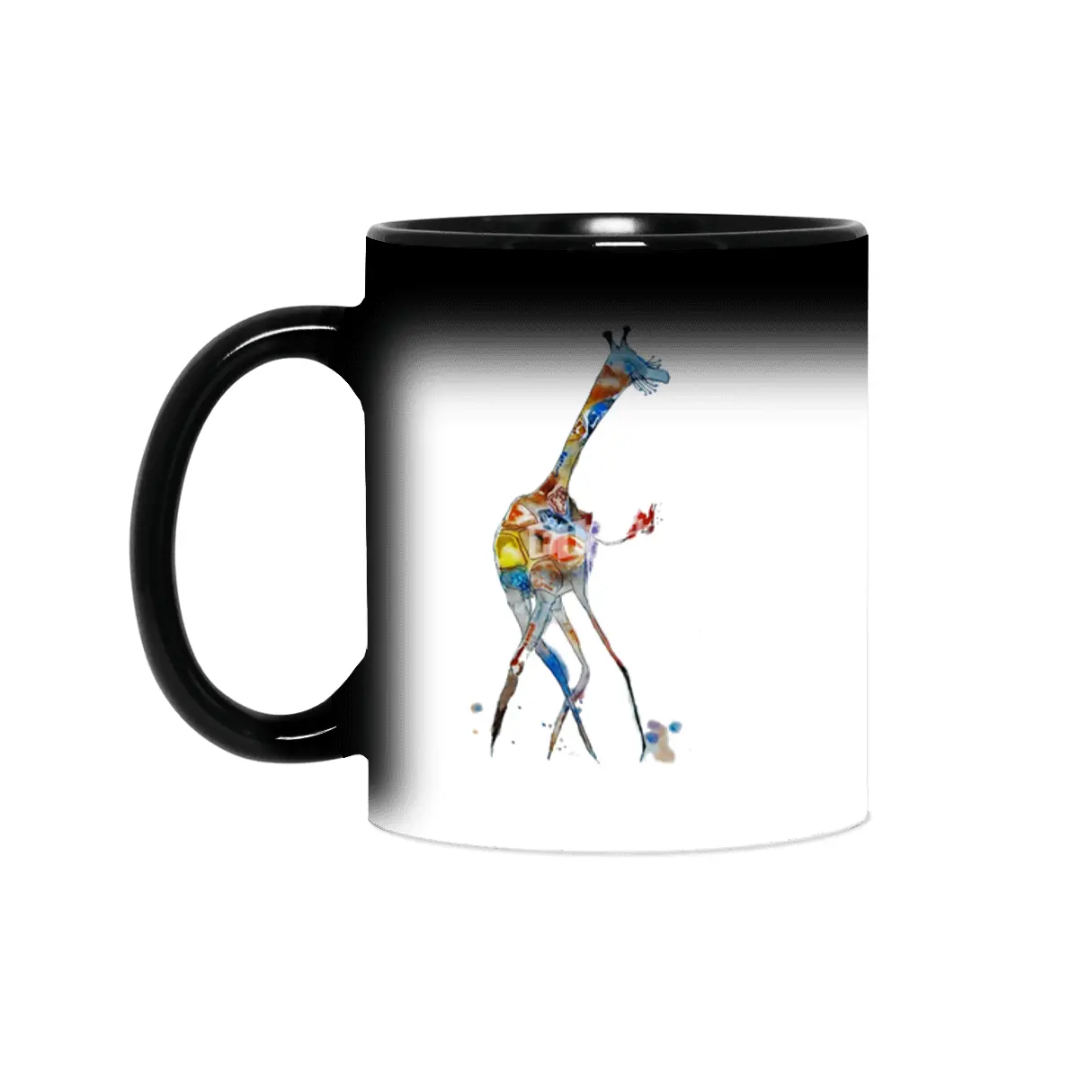 Dancing Giraffe watercolor illustration Sihirli Kupa