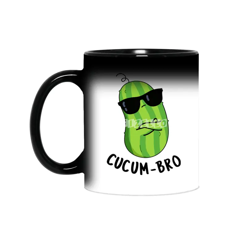 Cucum-bro Funny Cucumber Bro Pun Sihirli Kupa