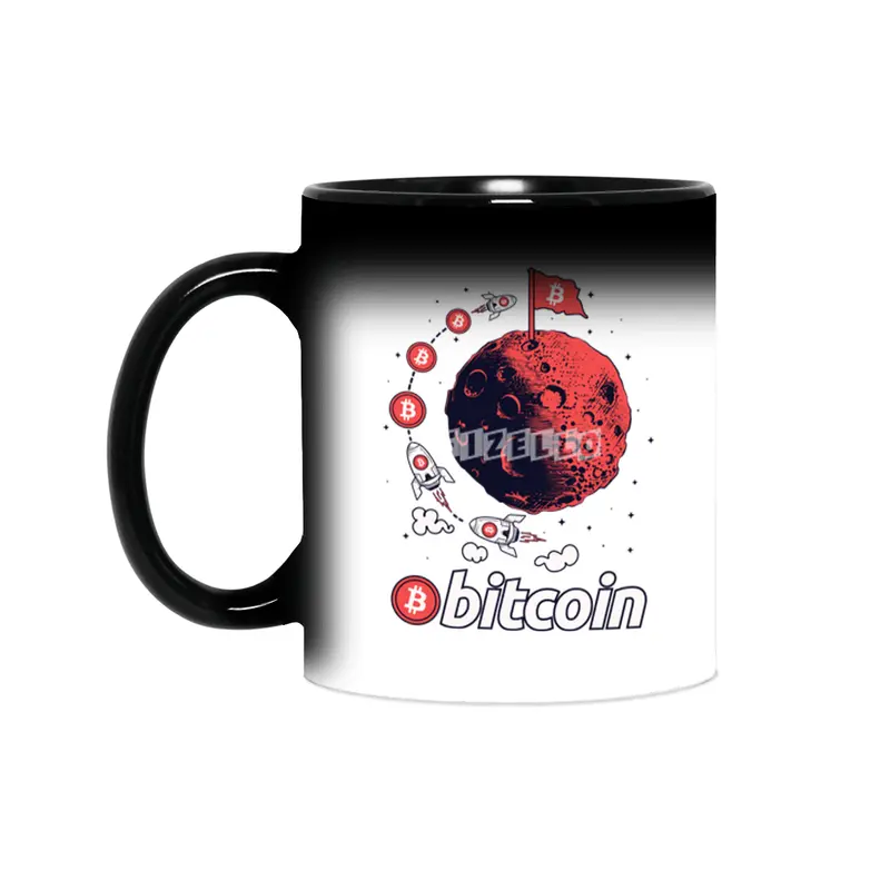 Bitcoin To The Moon Crypto Cryptocurrency Sihirli Kupa