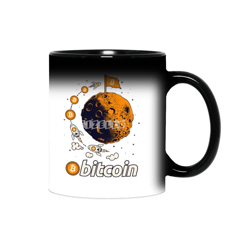Bitcoin To The Moon Crypto Cryptocurrency Sihirli Kupa