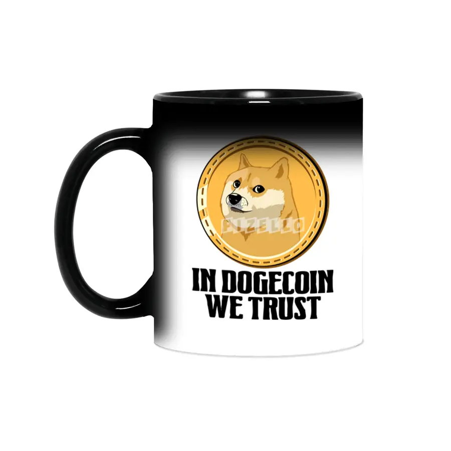 In Dogecoin We Trust Funny Crypto Cryptocurrency Sihirli Kupa