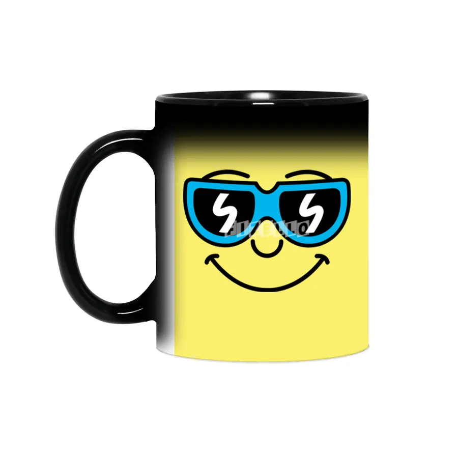 Cool Smiley (face) Sihirli Kupa