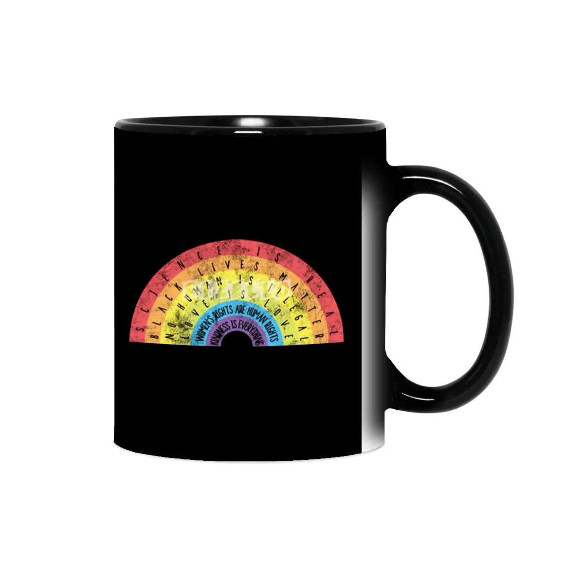 Science is Real Black Lives Matter Rainbow Shirt Vintage Sihirli Kupa