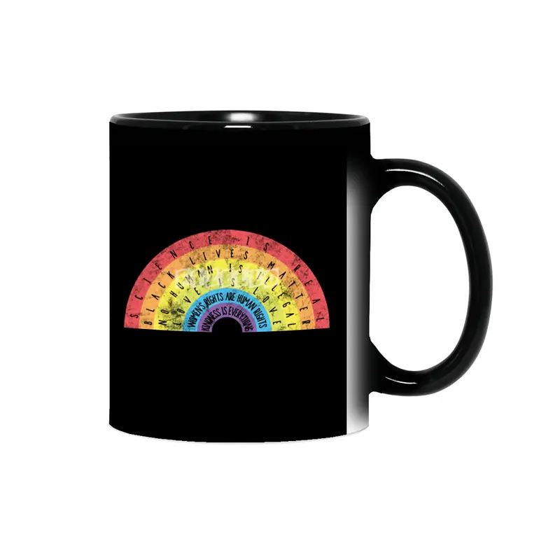 Science is Real Black Lives Matter Rainbow Shirt Vintage Sihirli Kupa
