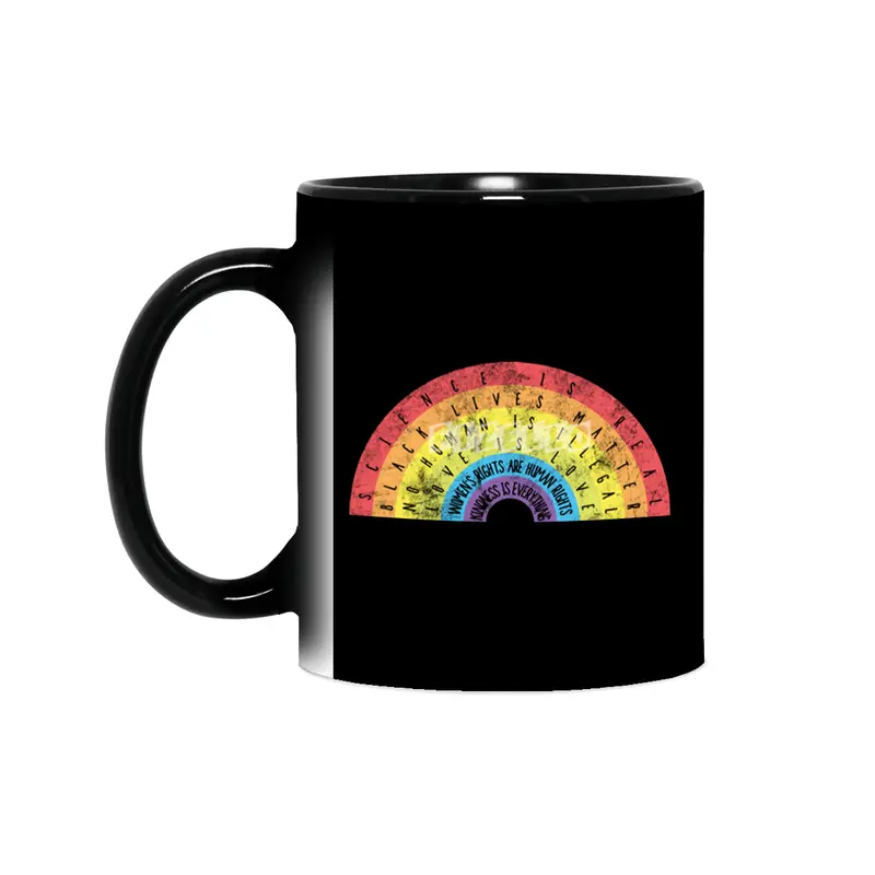 Science is Real Black Lives Matter Rainbow Shirt Vintage Sihirli Kupa