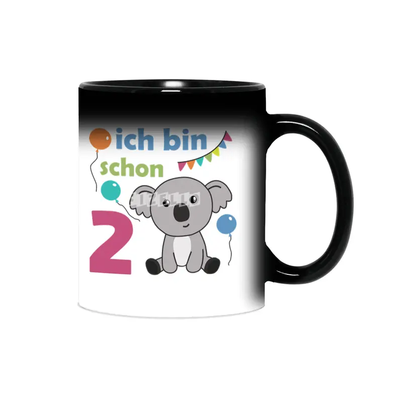 2nd Birthday Koala Two Years Old Cute Animals Sihirli Kupa