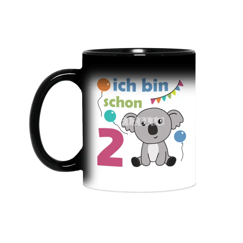 2nd Birthday Koala Two Years Old Cute Animals Sihirli Kupa
