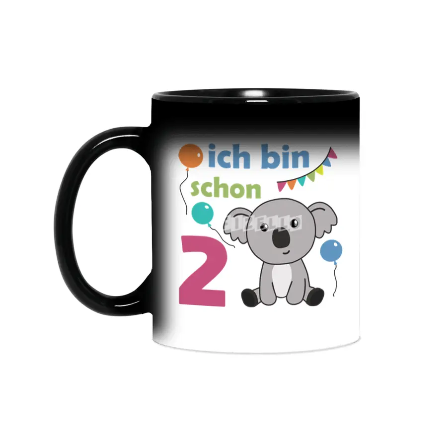 2nd Birthday Koala Two Years Old Cute Animals Sihirli Kupa