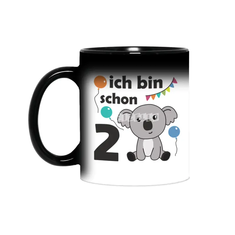 2nd Birthday Koala Two Years Old Cute Animals Sihirli Kupa