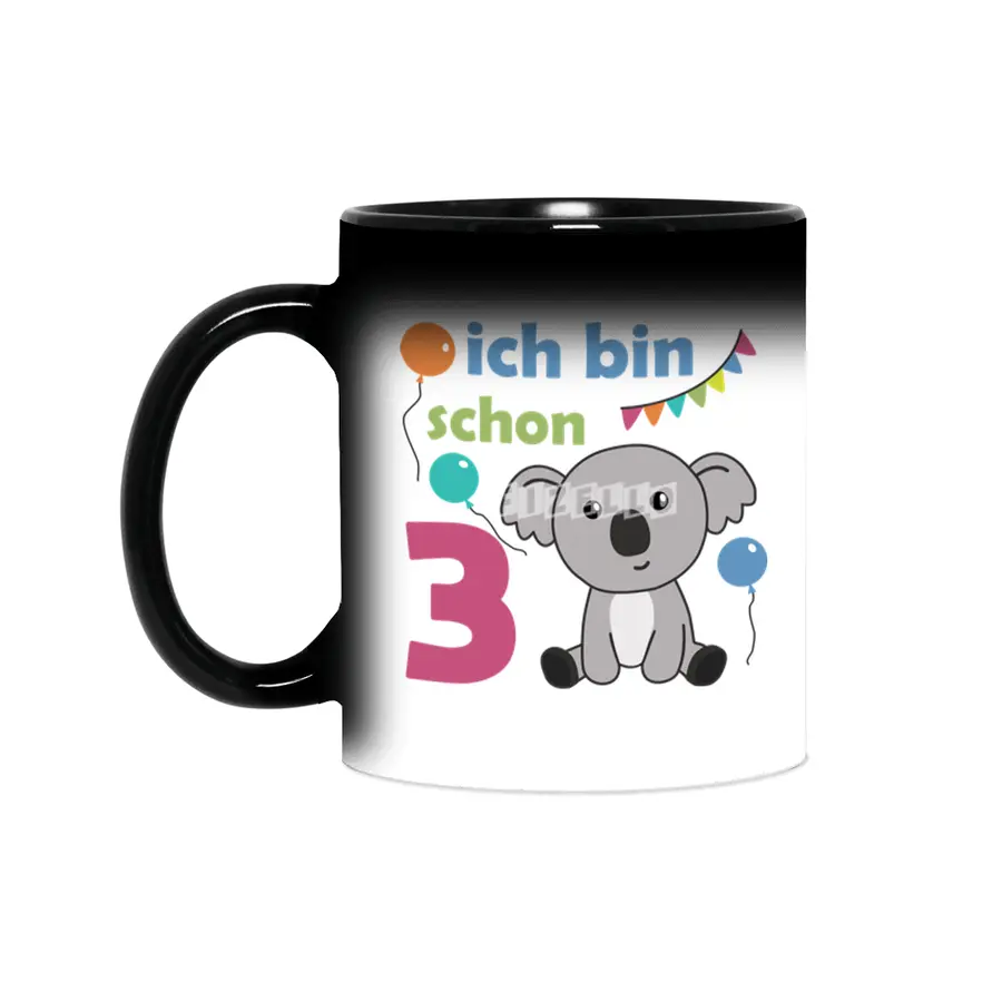 3rd Birthday Koala Three Years Old Cute Animals Sihirli Kupa