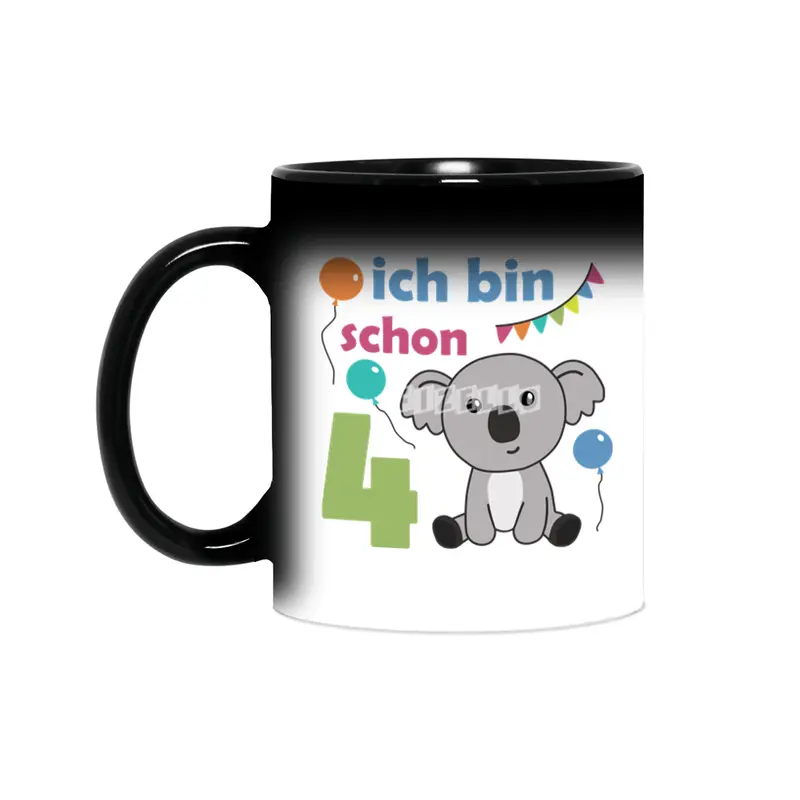 4th Birthday Koala Four Years Old Cute Animals Sihirli Kupa
