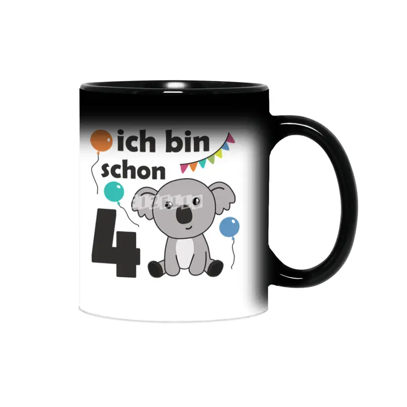 4th Birthday Koala Four Years Old Cute Animals Sihirli Kupa