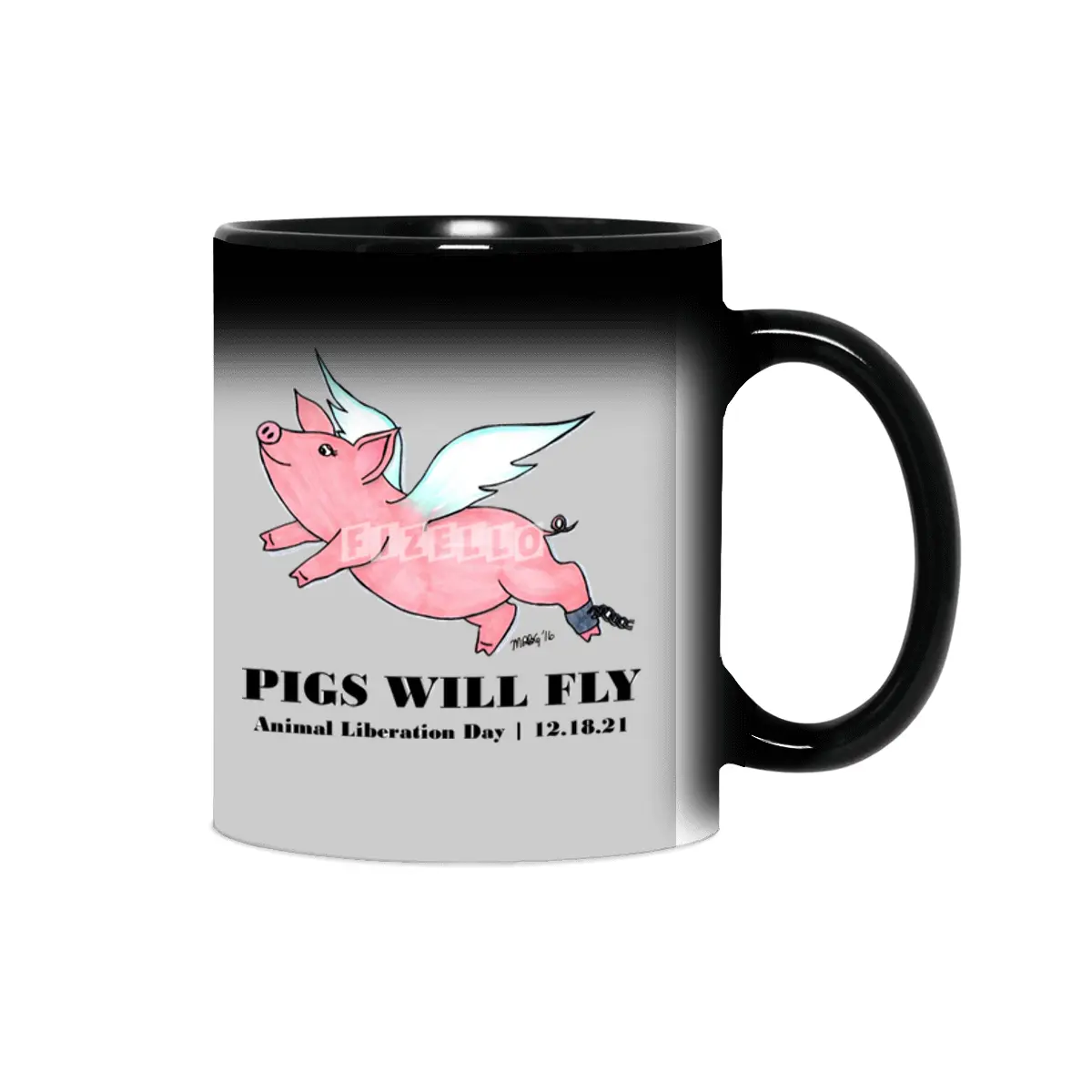 Pigs Will Fly - Animal Liberation Day 12-18-21 Sihirli Kupa