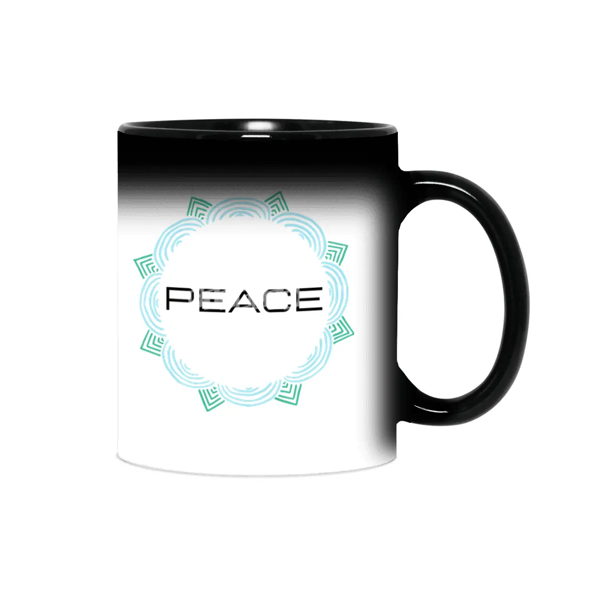 Peace Mandala | Yoga | Pilates | Rave | Floral Sihirli Kupa