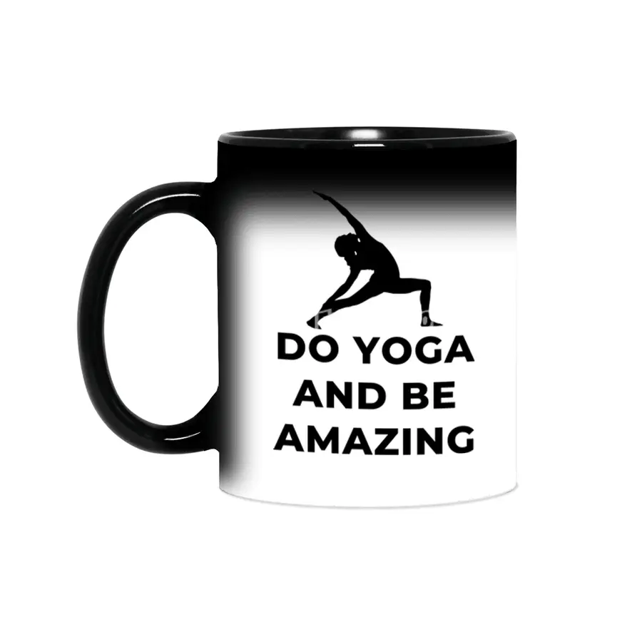 Be Amazing Yoga Cute Funny Sihirli Kupa