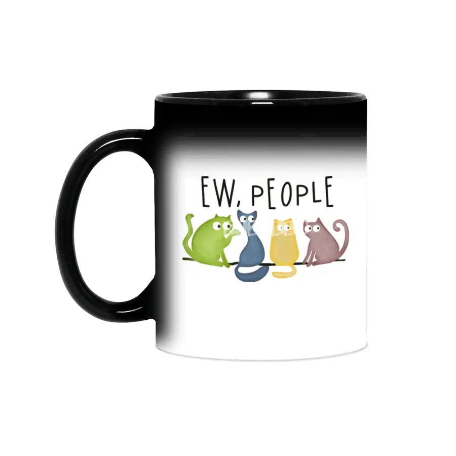 Ew, People - Colorful Cats Sihirli Kupa