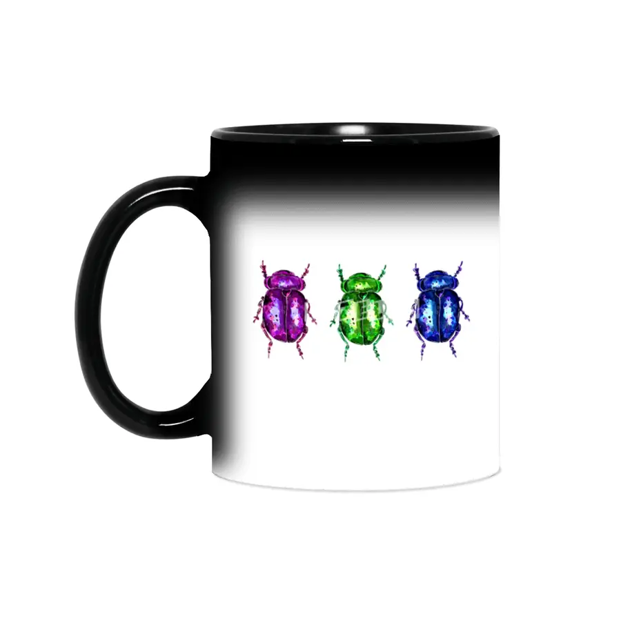 3 Colorful Bugs Sihirli Kupa