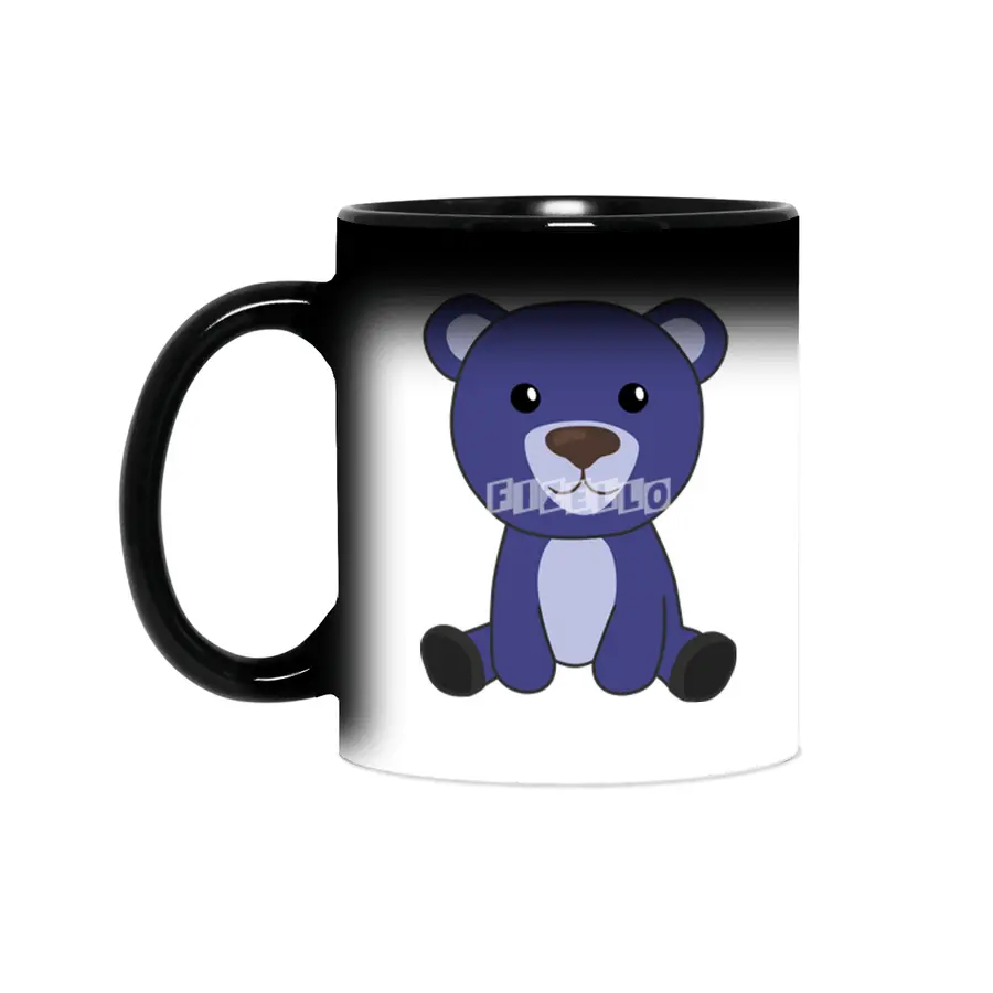 Blue Bear Colorful Bears Cute Animals Teddy Bears Sihirli Kupa