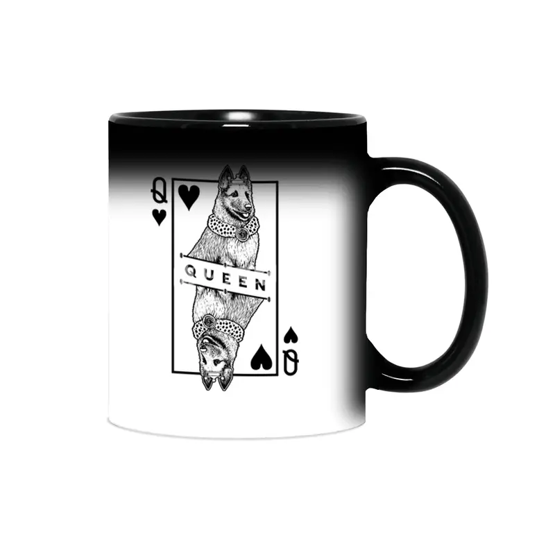 Belgian Laekenois Shepherd Queen Of Hearts Funny Dog Lover Sihirli Kupa