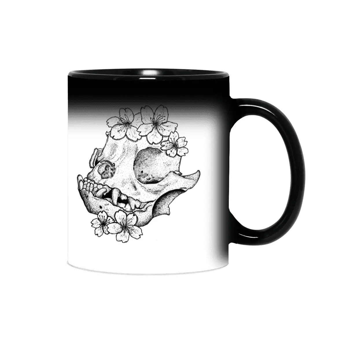 Boston Terrier Skull Sihirli Kupa