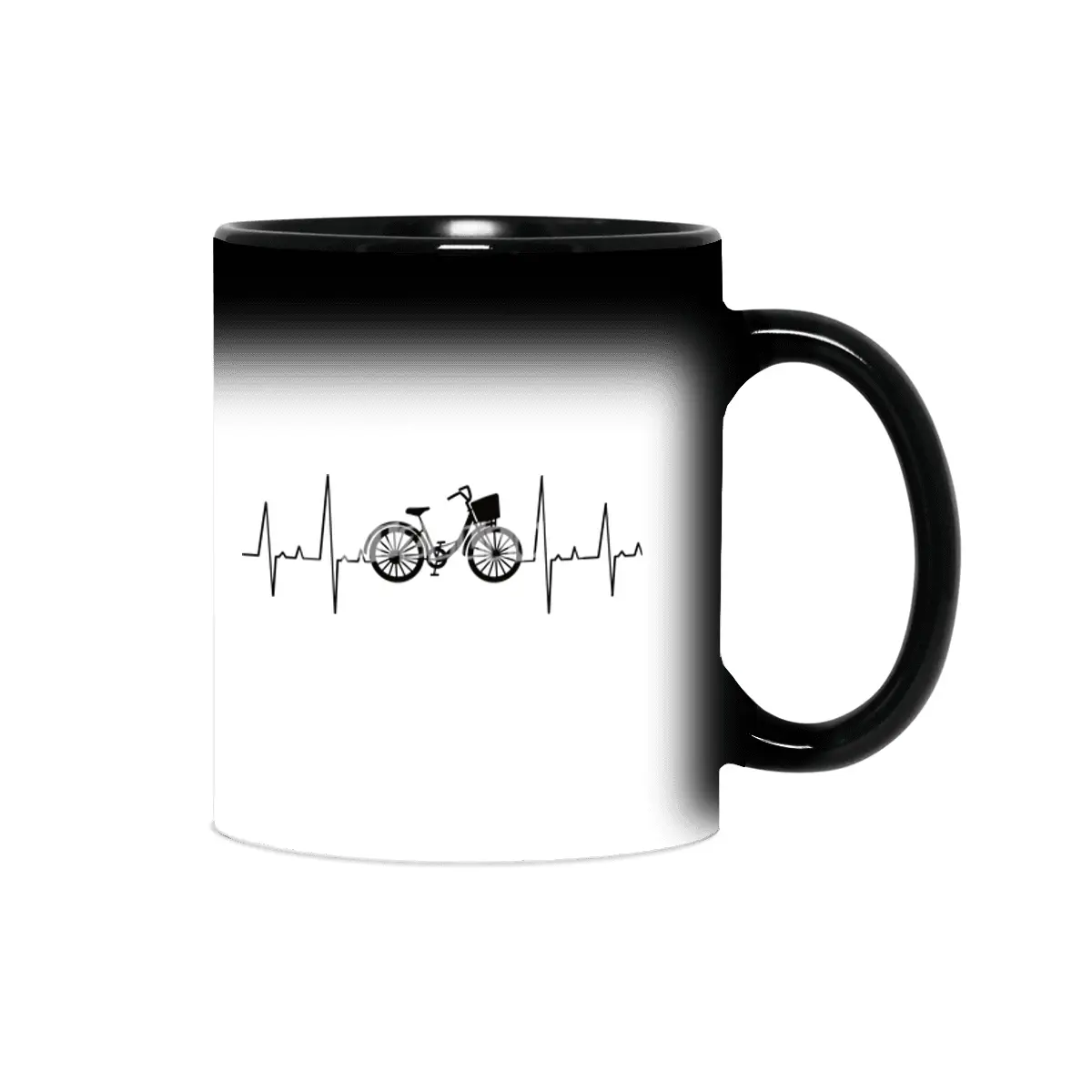 Heartbeat City Bike Bicycle Pulse Heartbeat Sihirli Kupa