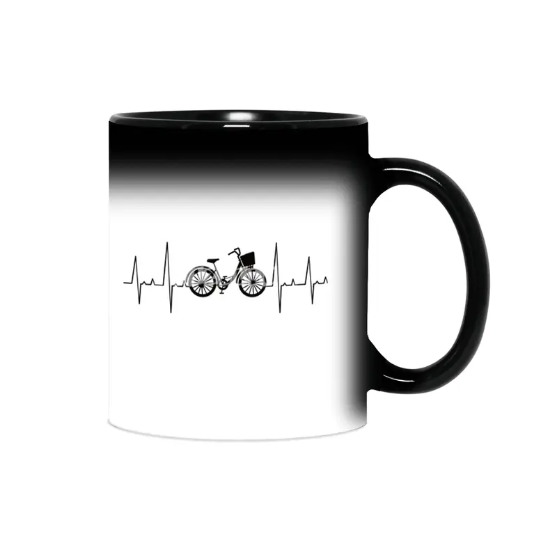 Heartbeat City Bike Bicycle Pulse Heartbeat Sihirli Kupa