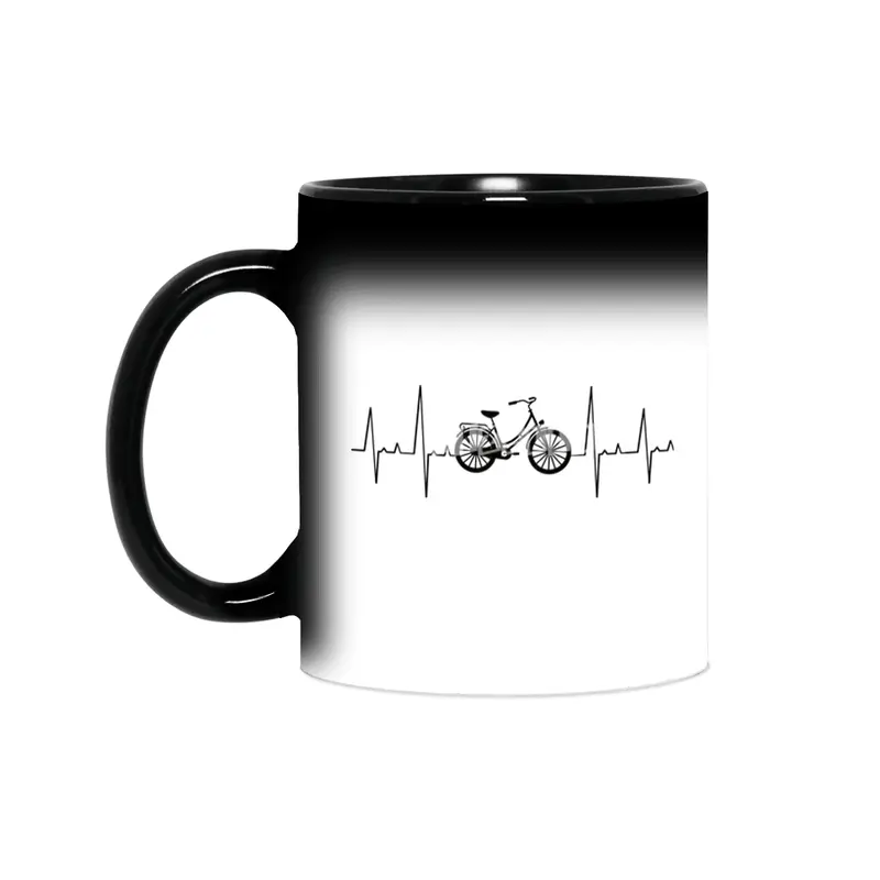 Heartbeat Dutch Bike Bicycle Pulse Heartbeat Sihirli Kupa