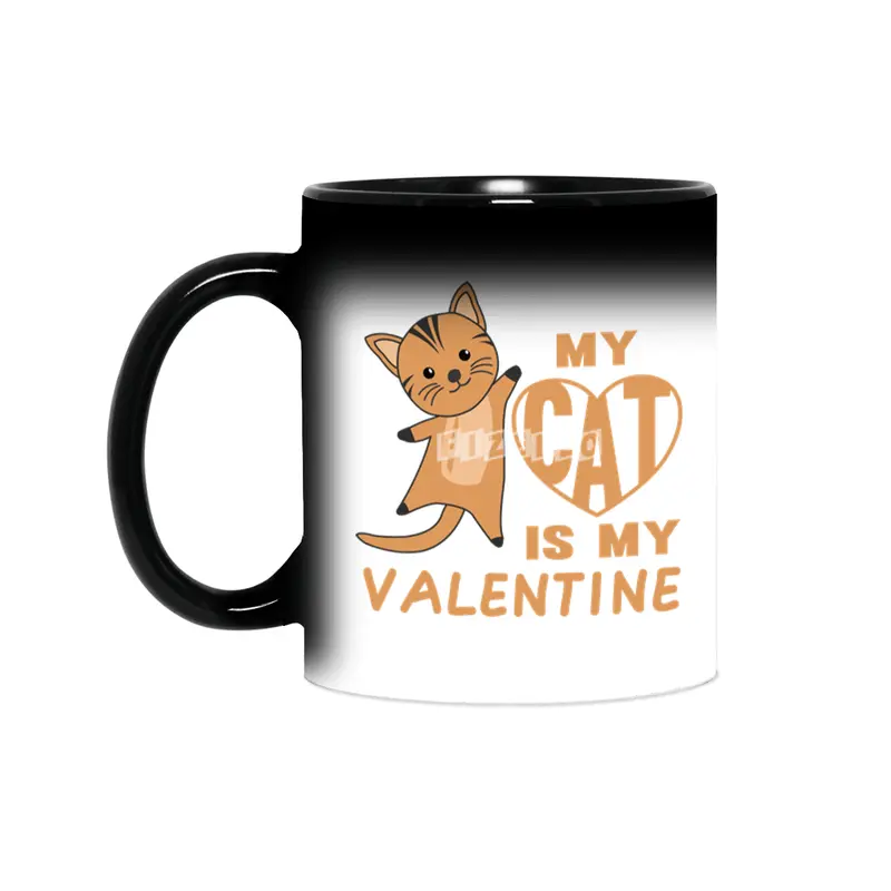 My Cat Is My Valentine Cute Cats For Women Sihirli Kupa