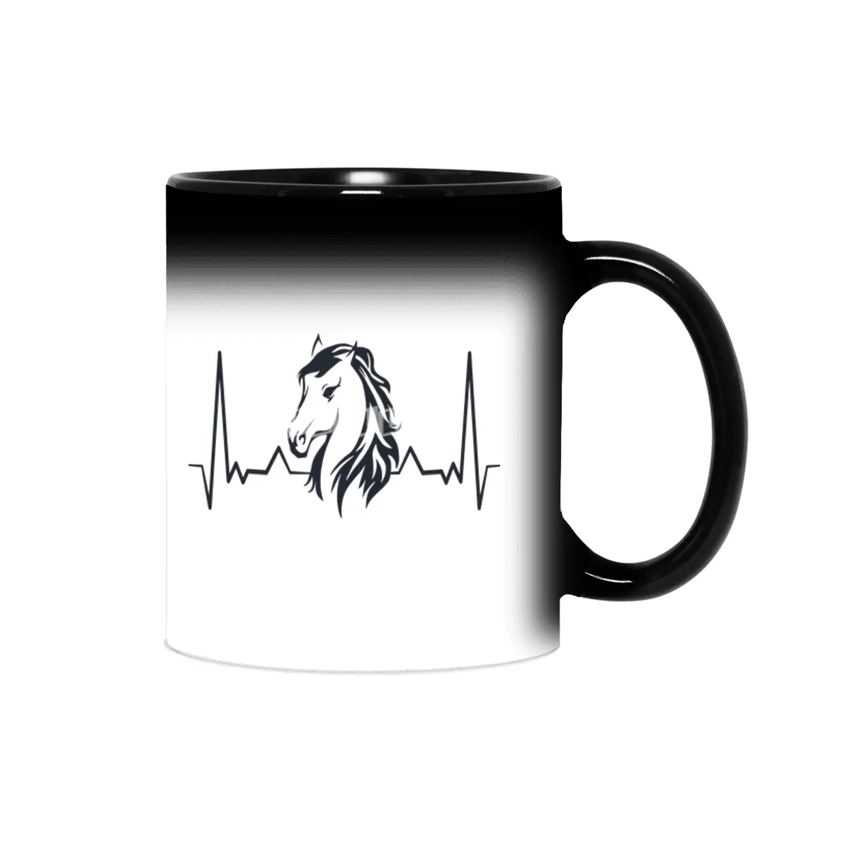 Horse Lover Heartbeat for Horse Lovers Sihirli Kupa