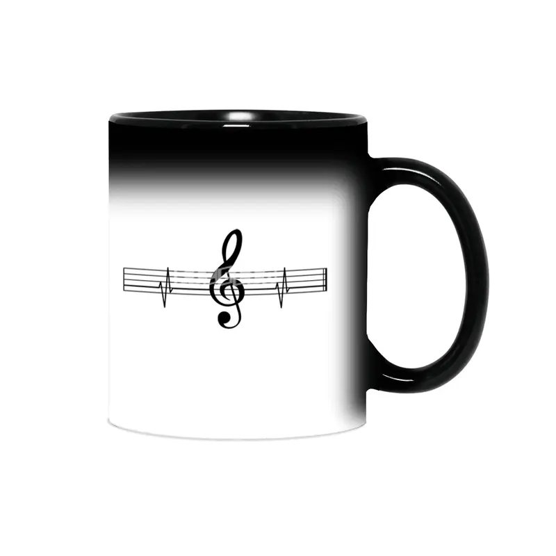 Music Heartbeat Cute Music Lovers Sihirli Kupa