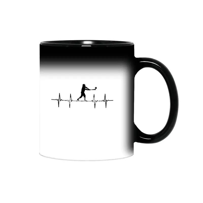 Baseball heartbeat design for baseball players, coaches and lovers Sihirli Kupa