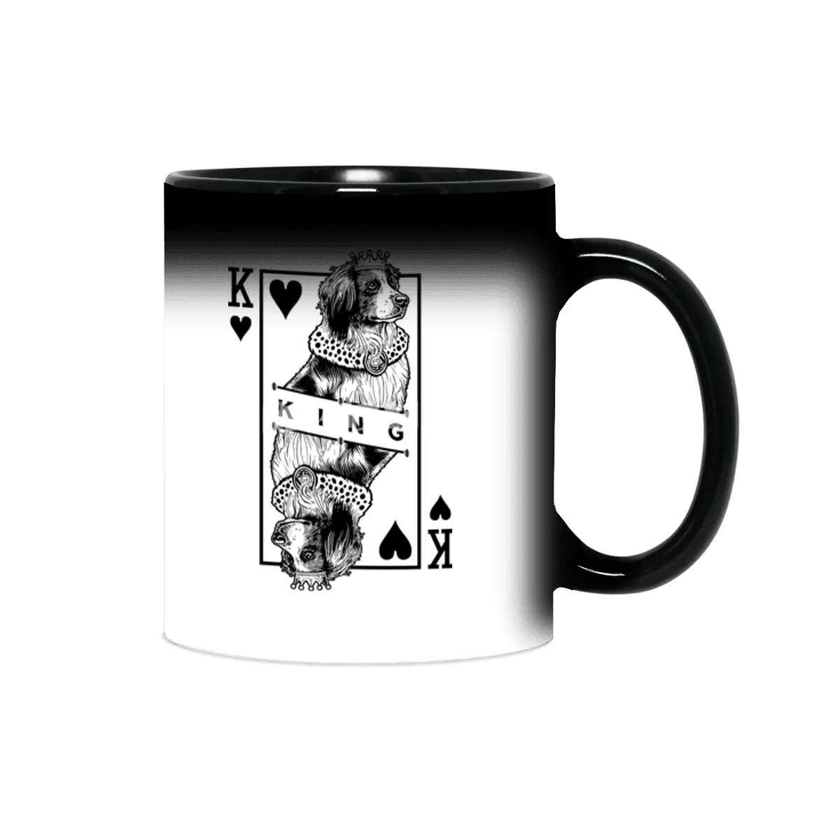 Kooikerhondje King Of Hearts Funny Kooiker Dog Lover Sihirli Kupa