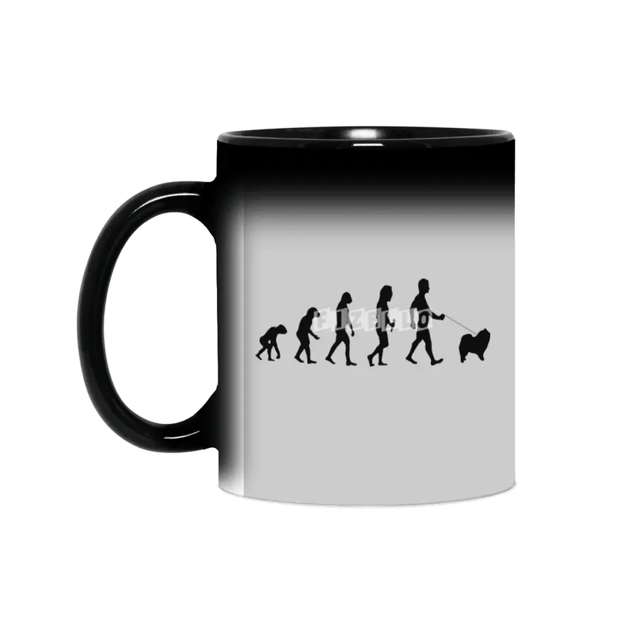Evolution Of Labrador Logo Funny Sihirli Kupa